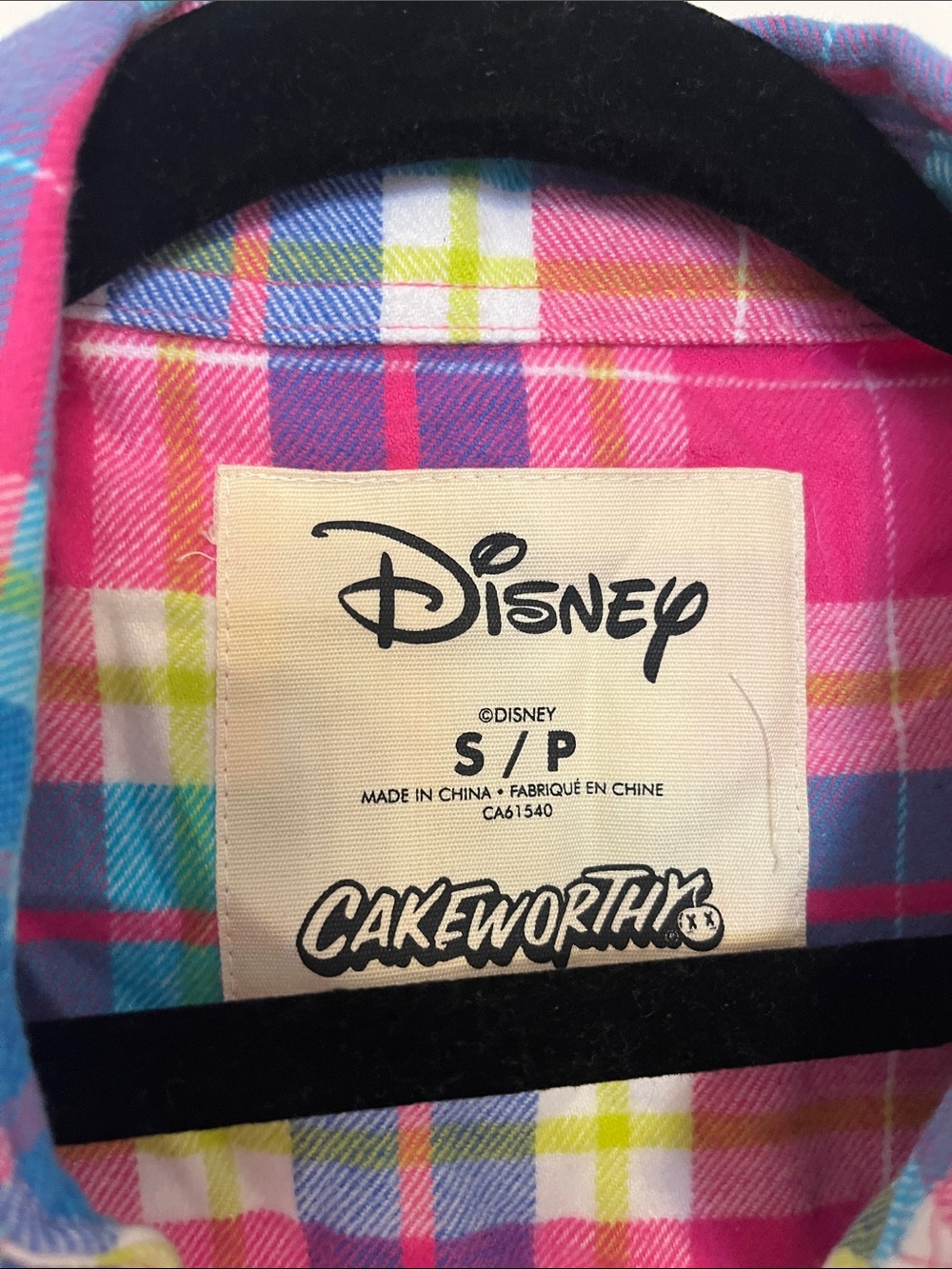 NWT Disney Lizzie McGuire flannel multi color box lunch Y2K Hilary duff - Picture 7 of 9